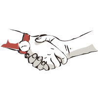 picto serrage de mains