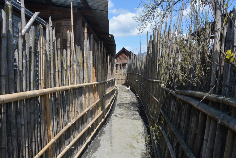 ruelle villageoise en vallée de Ziro