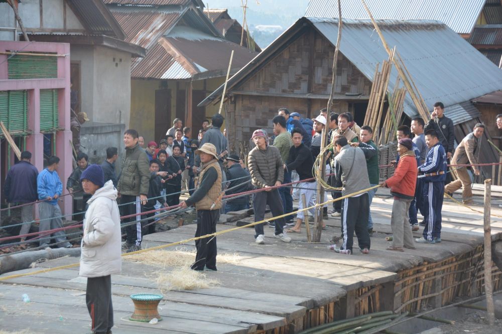 préparation de fête locale à Ziro