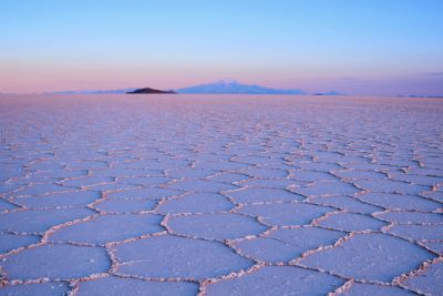Coucher de soleil sur le salar