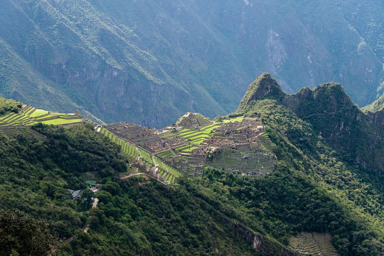 Machu Picchu, vu depuis l'Inti Punku, la porte du soleil